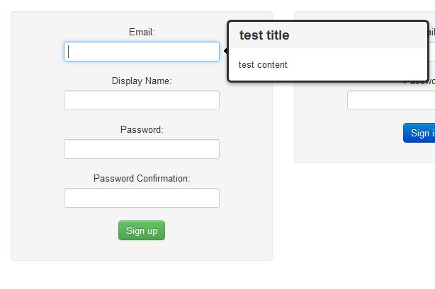 Popover - Twitter Bootstrap